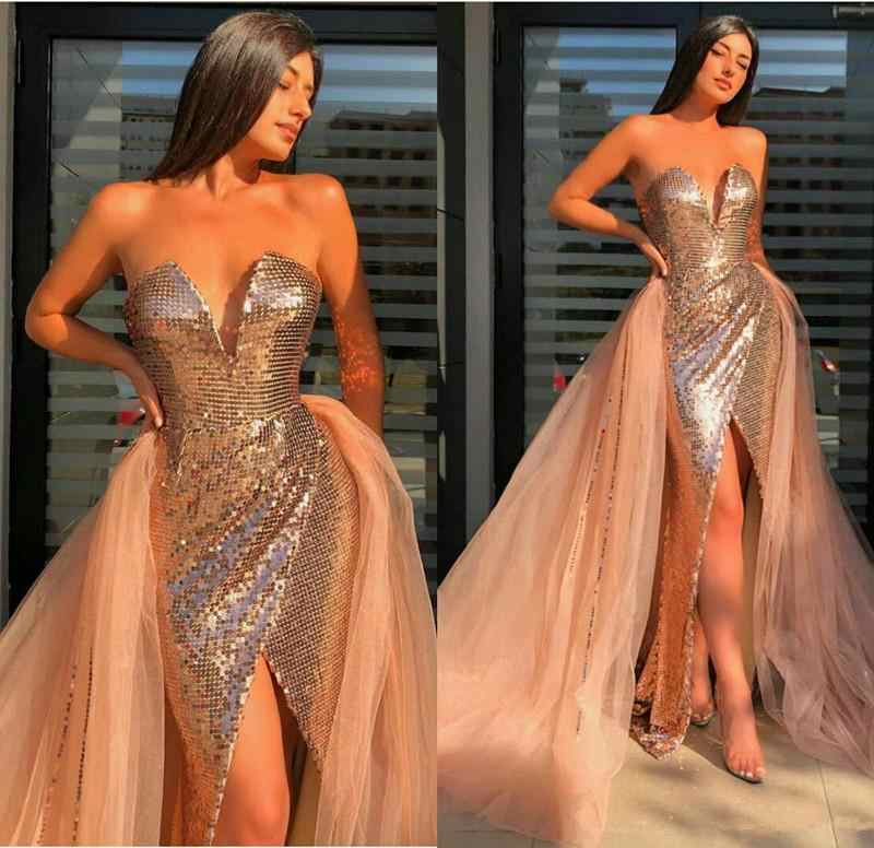 prom dress with train